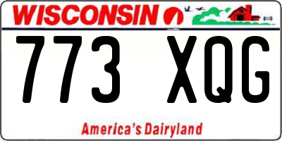 WI license plate 773XQG