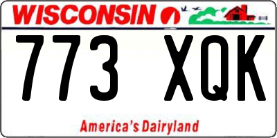WI license plate 773XQK