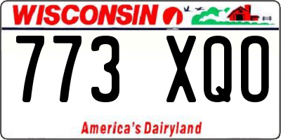 WI license plate 773XQO