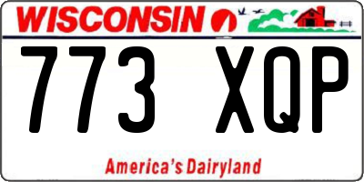 WI license plate 773XQP