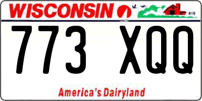 WI license plate 773XQQ