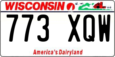 WI license plate 773XQW