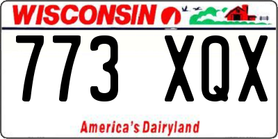 WI license plate 773XQX