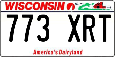 WI license plate 773XRT