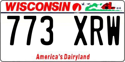 WI license plate 773XRW