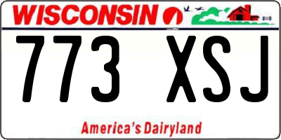 WI license plate 773XSJ