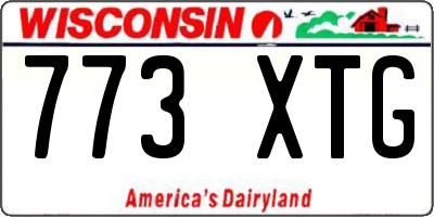 WI license plate 773XTG