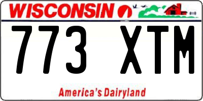 WI license plate 773XTM