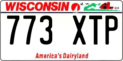 WI license plate 773XTP