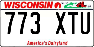 WI license plate 773XTU