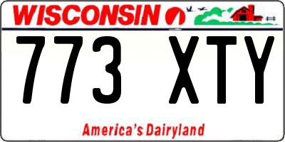 WI license plate 773XTY