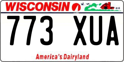 WI license plate 773XUA