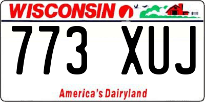 WI license plate 773XUJ