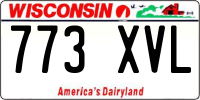 WI license plate 773XVL