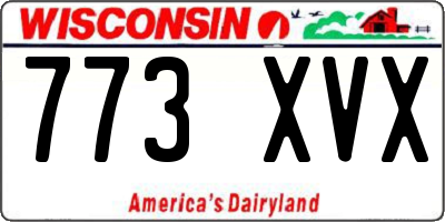 WI license plate 773XVX