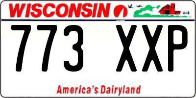 WI license plate 773XXP