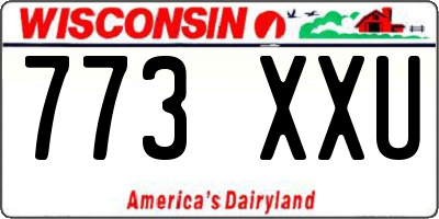 WI license plate 773XXU