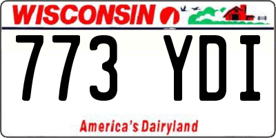 WI license plate 773YDI