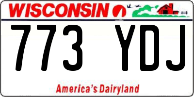 WI license plate 773YDJ