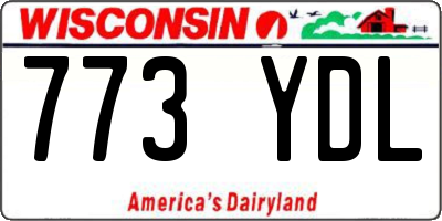 WI license plate 773YDL