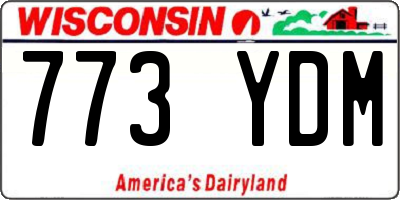 WI license plate 773YDM
