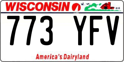 WI license plate 773YFV