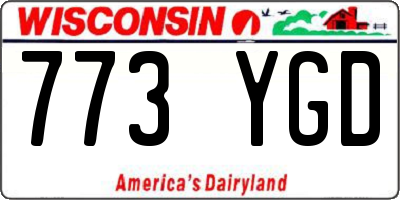 WI license plate 773YGD