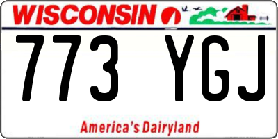 WI license plate 773YGJ