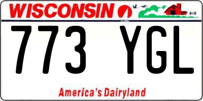 WI license plate 773YGL