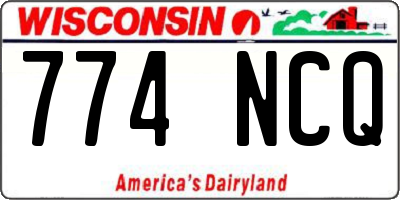 WI license plate 774NCQ