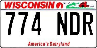 WI license plate 774NDR