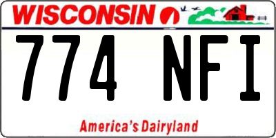 WI license plate 774NFI