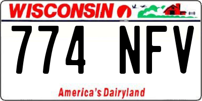 WI license plate 774NFV