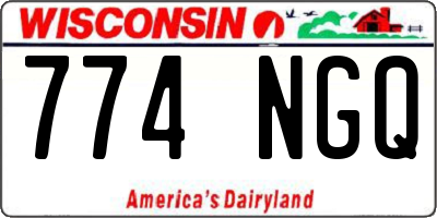 WI license plate 774NGQ