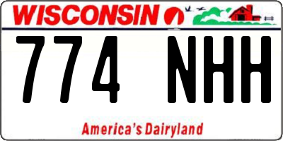 WI license plate 774NHH