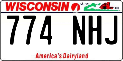 WI license plate 774NHJ