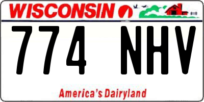 WI license plate 774NHV