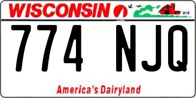 WI license plate 774NJQ
