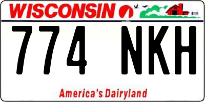 WI license plate 774NKH