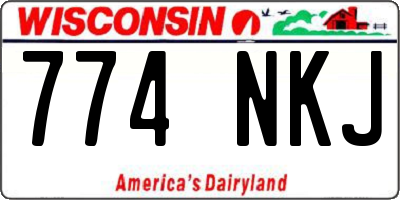 WI license plate 774NKJ