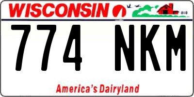 WI license plate 774NKM