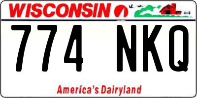 WI license plate 774NKQ