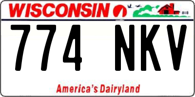 WI license plate 774NKV