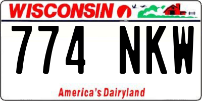 WI license plate 774NKW