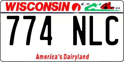 WI license plate 774NLC
