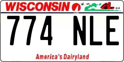 WI license plate 774NLE
