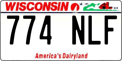 WI license plate 774NLF