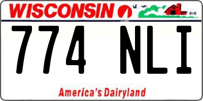 WI license plate 774NLI