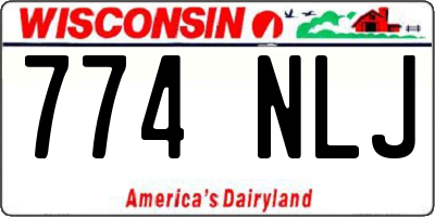 WI license plate 774NLJ