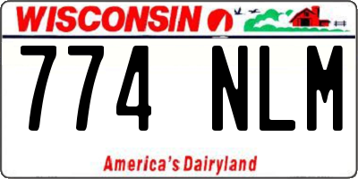 WI license plate 774NLM
